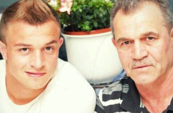 Isen Shaqiri and his son Xherdan Shaqiri.